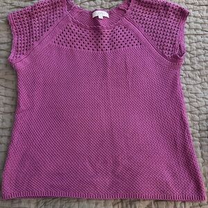 Loft mauve knit sweater Med